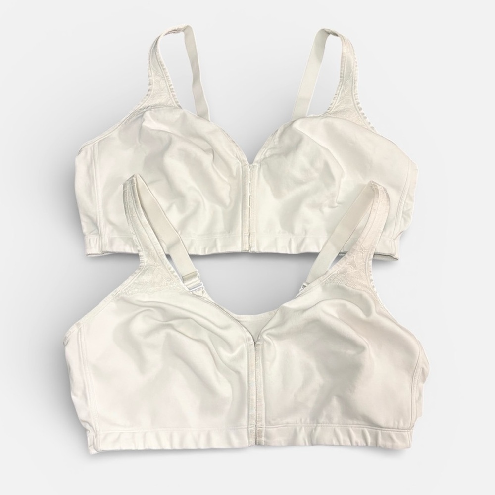 Lot of 2 Catherines White Bras Unpadded Plus Size 50DD